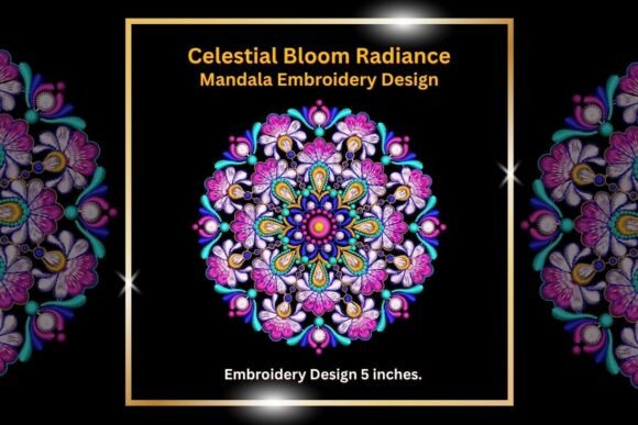 Celestial Bloom Radiance - Mandala