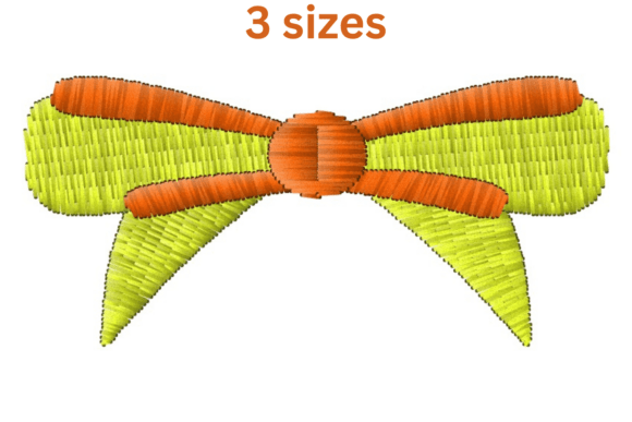 Cute Bow Embroidery Design