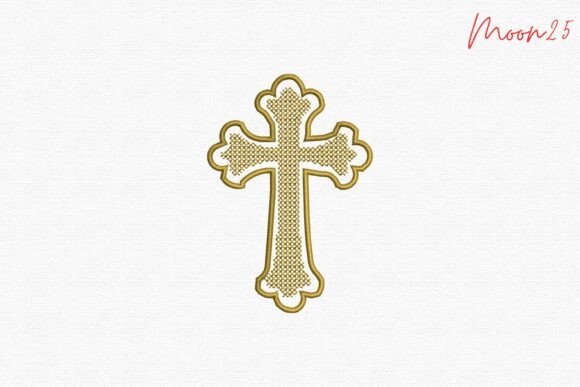 Elegant Gold Christian Cross