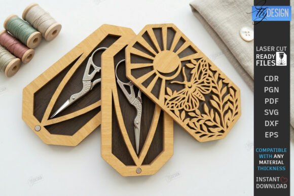 Embroidery Scissors Case Laser Cut CNC