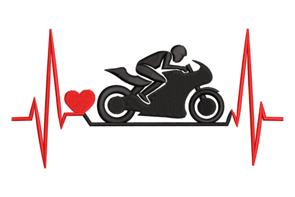 Heartbeat Motorcycle Rider