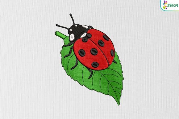 Ladybug on Leaf: A Nature-Inspired Embroidery Design Review