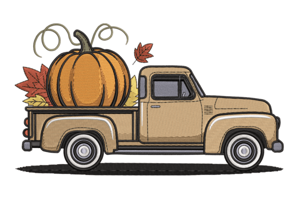 Vintage Pumpkin Truck – Autumn